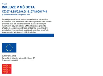 Inkluze v MŠ Bota